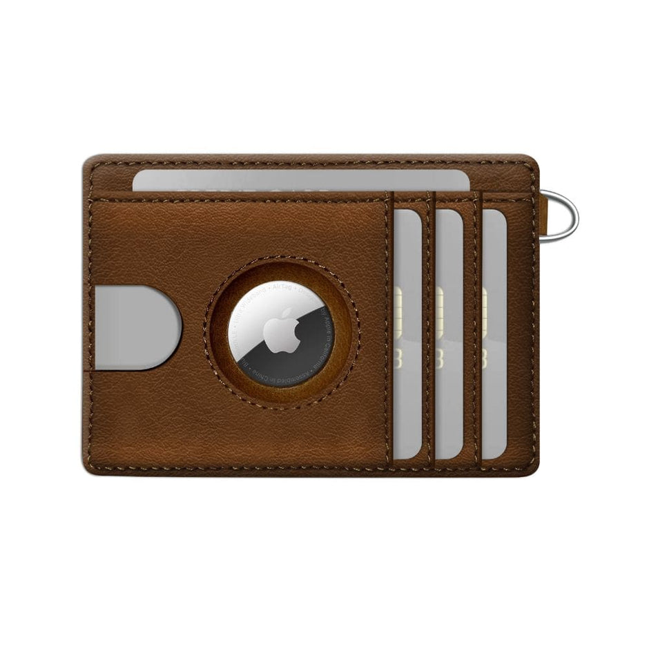 AirTag Trackable Leather Wallet | RFID Blocking | 1-12 Cards