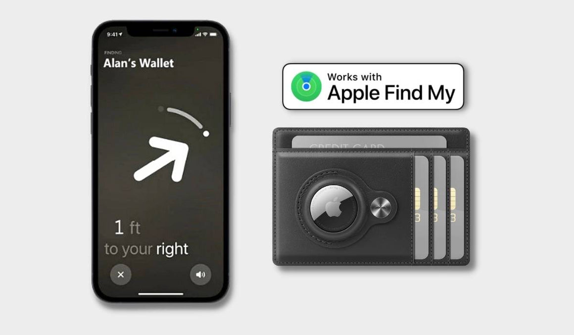 AirTag Trackable Leather Wallet | RFID Blocking | 1-10 Cards Storage ...