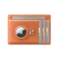 AirTag Leather Wallet | RFID Blocking | 1-10 Cards Storage | light brown