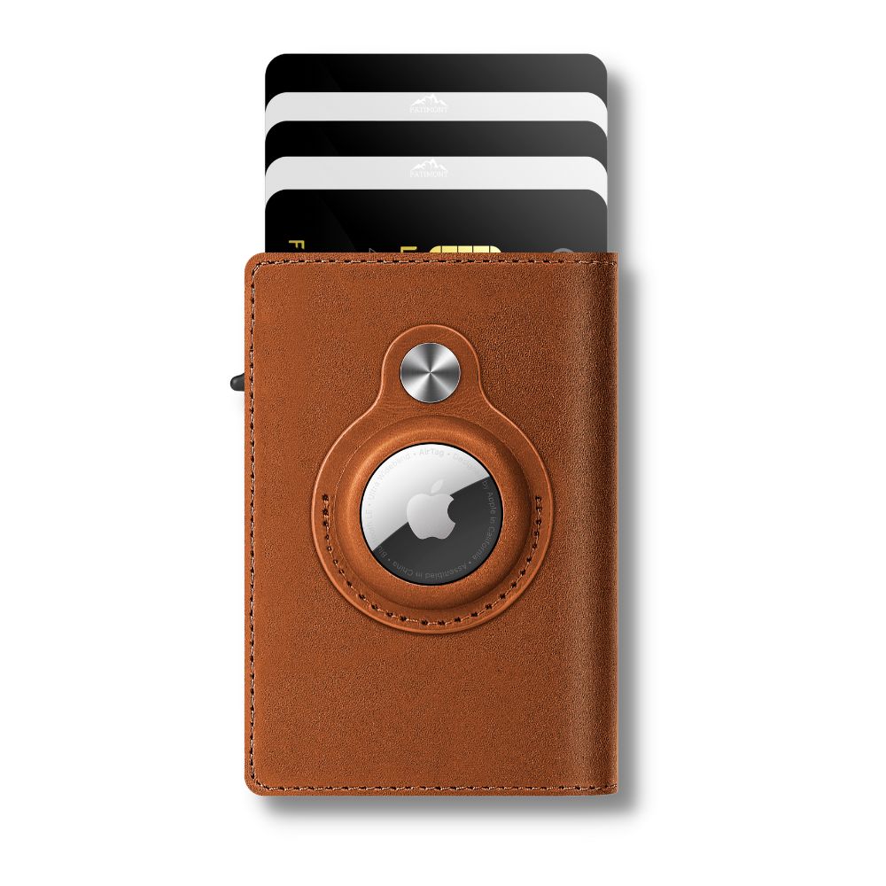 AirTag Trackable Leather Wallet | RFID Blocking | 1-14 Cards Storage | Carbon Print AirTag Trackable Leather Wallet | RFID Blocking | 1-14 Cards Storage | Carbon Print
